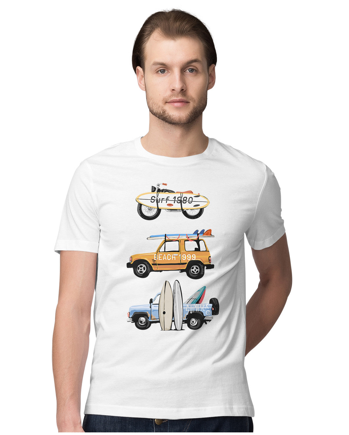 Retro Bike & Cars - Surf Club - Beach