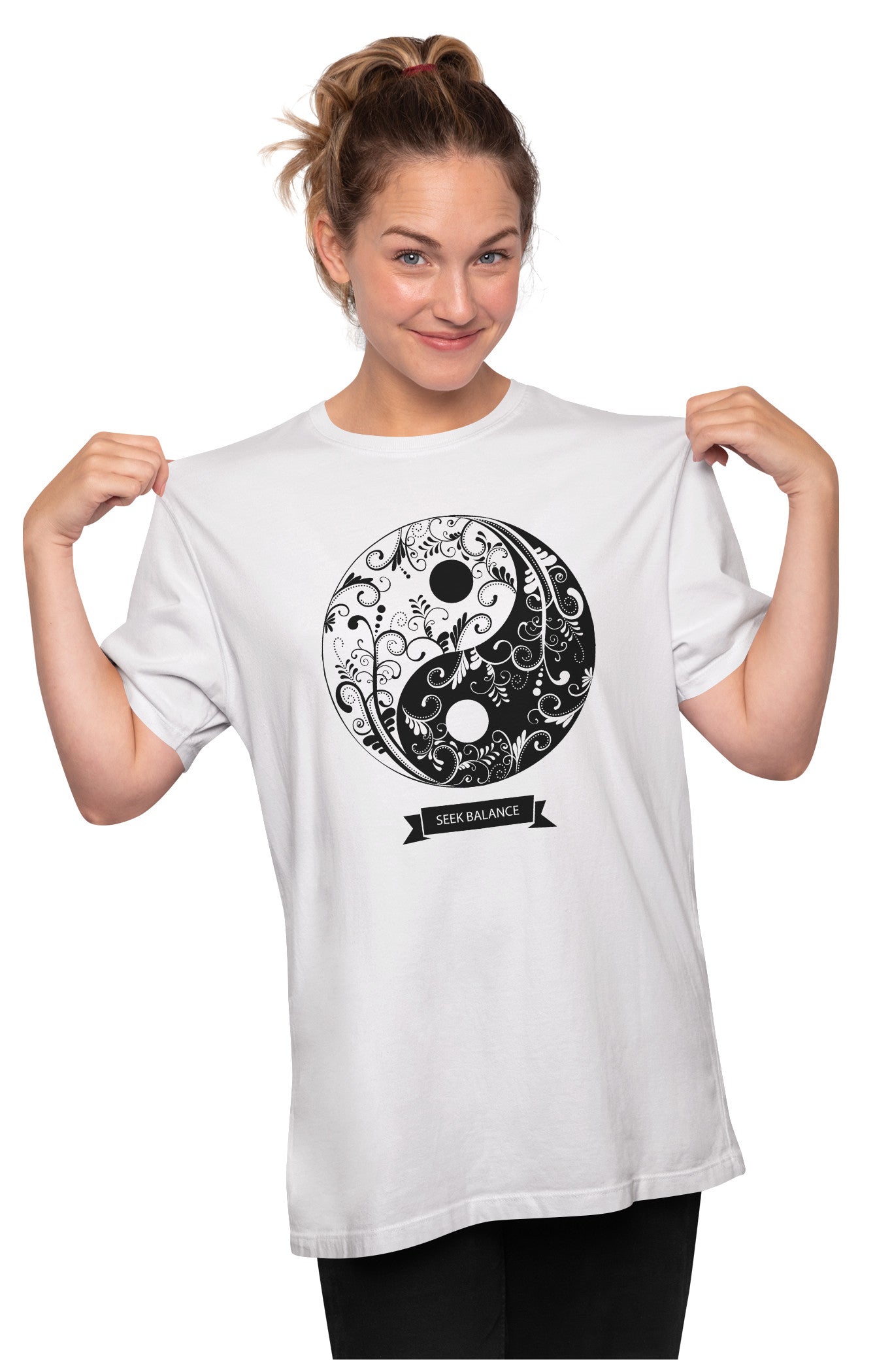Yin Yang Mandala Oversized Unisex T-shirt