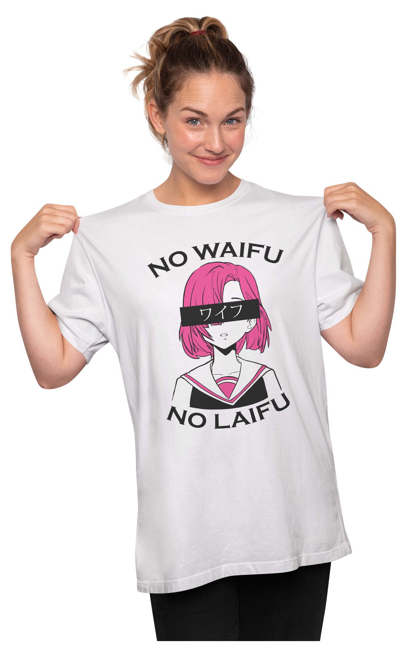 No Waifu, No Laifu - Funny Anime Oversized Unisex T-shirt