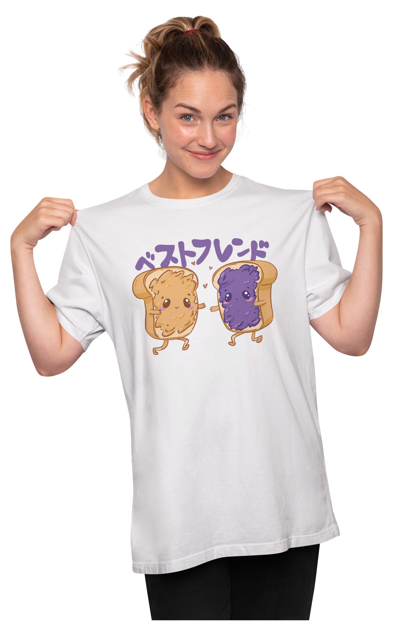 Peanut Butter & Jelly - Best Friends Oversized Unisex T-shirt