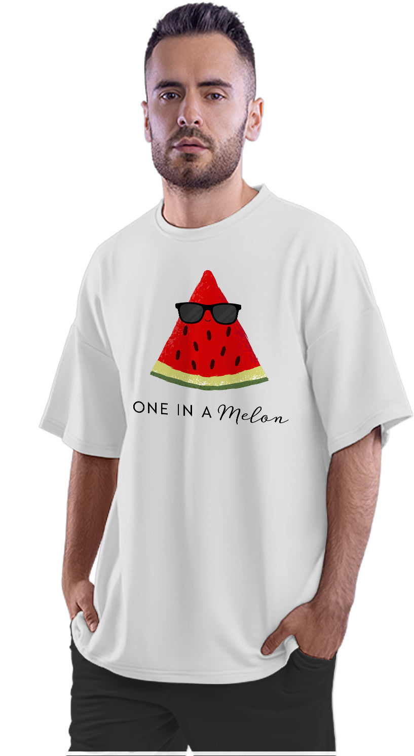 You're One In A 'Melon' - Cool Watermelon Oversized Unisex T-shirt