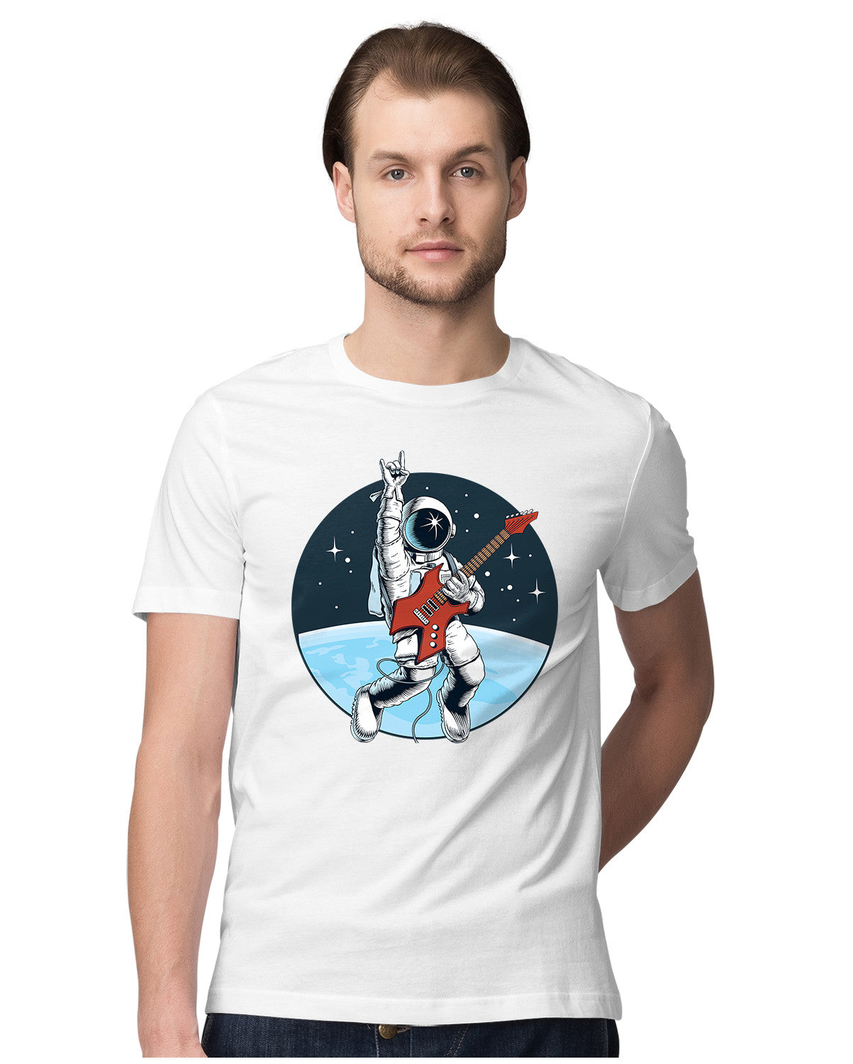 Astronaut Shredding Electric Guitar