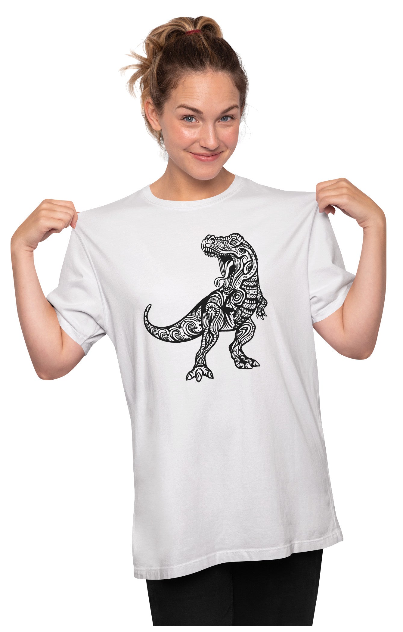 T-Rex Mandala Oversized Unisex T-shirt