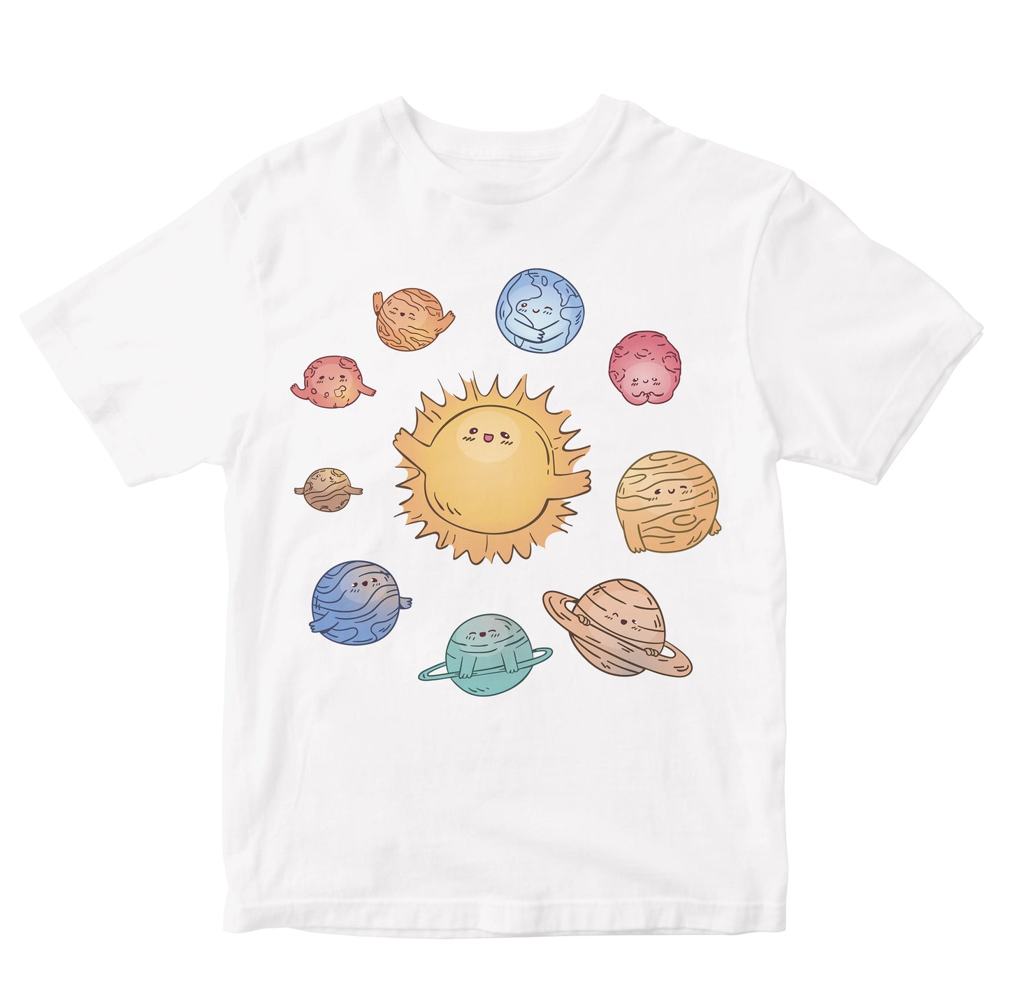 Cute Solar System With All Planets Toddler