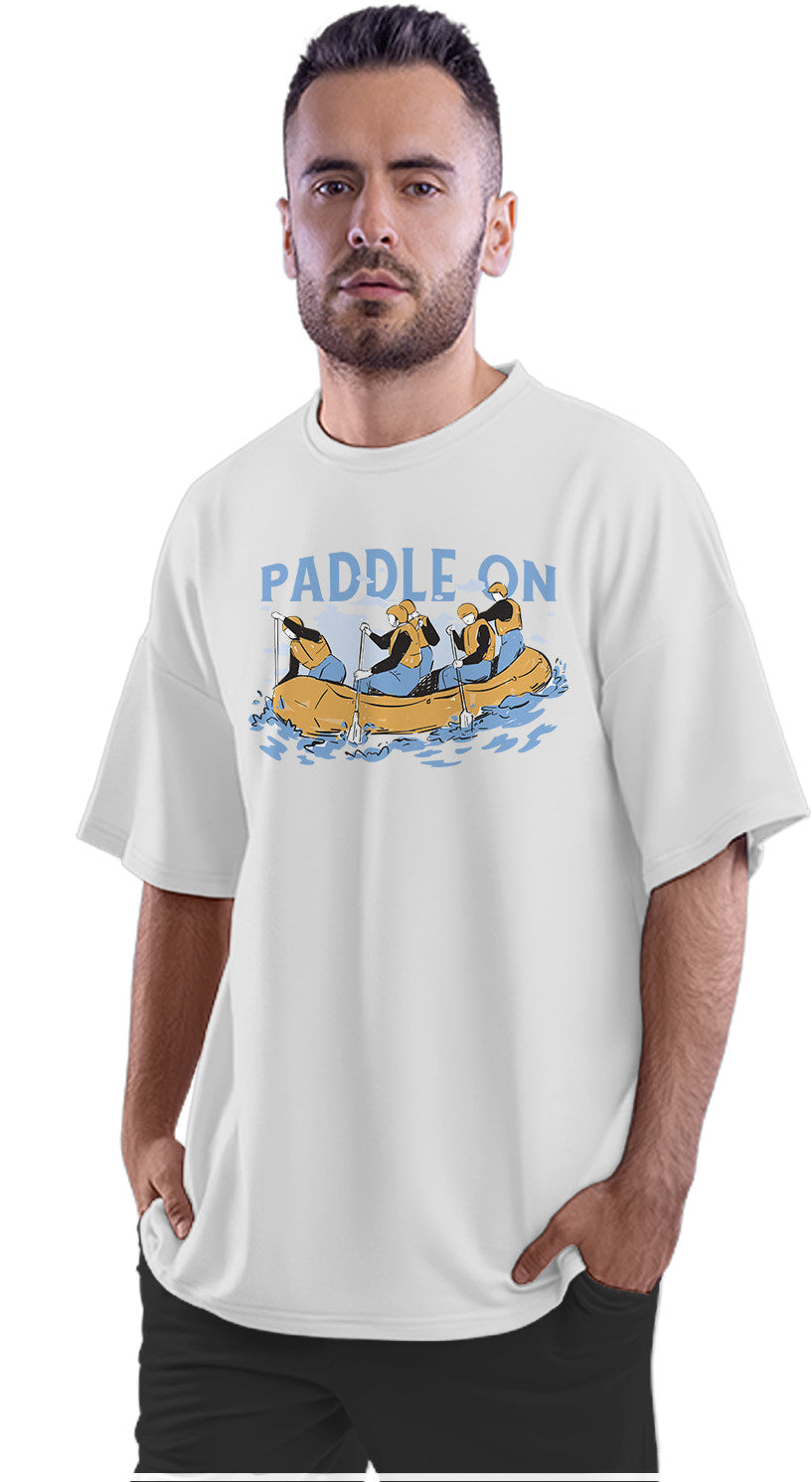 Paddle On - River Rafting Team Oversized Unisex T-shirt