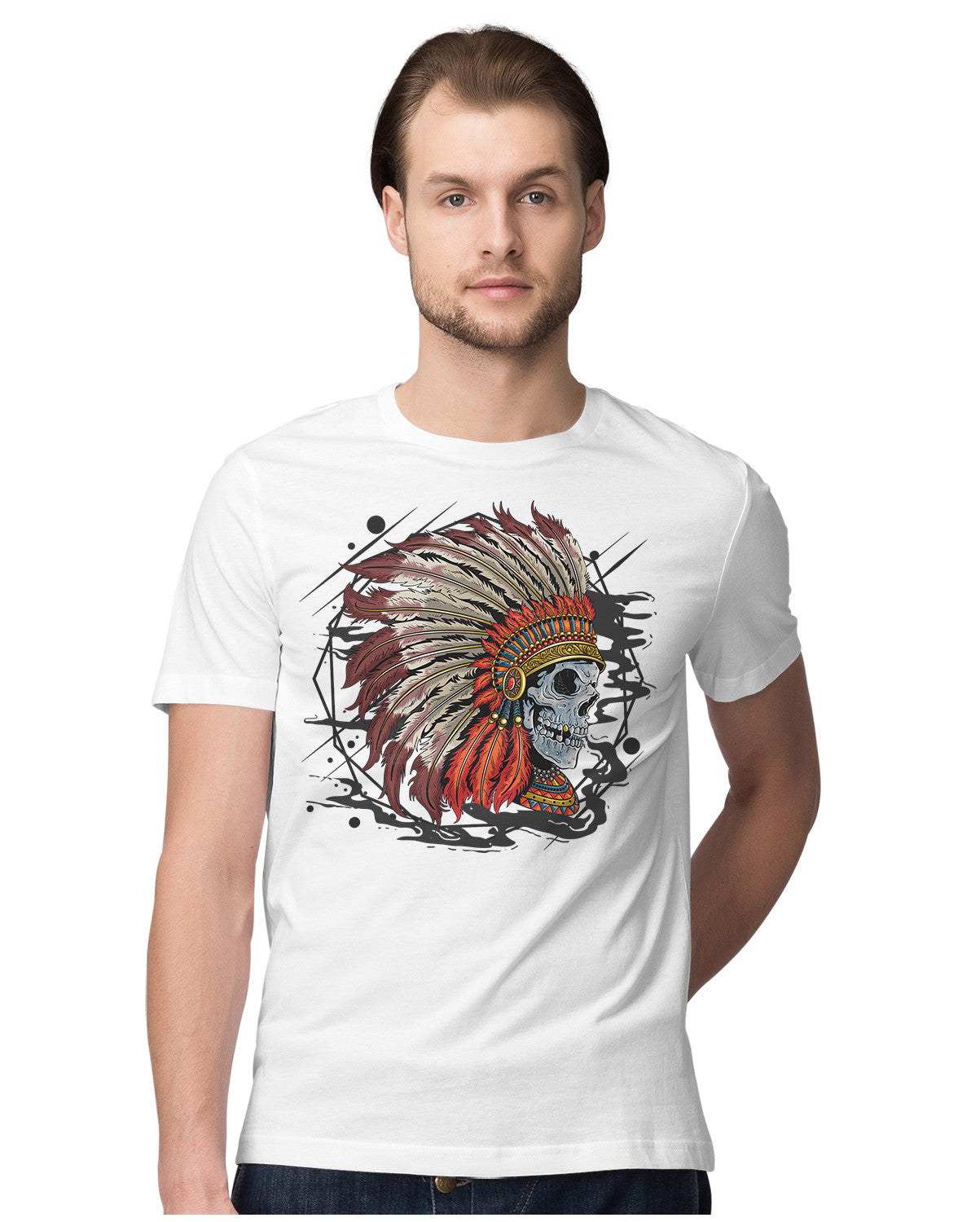 Apache Native American Skull Artwork