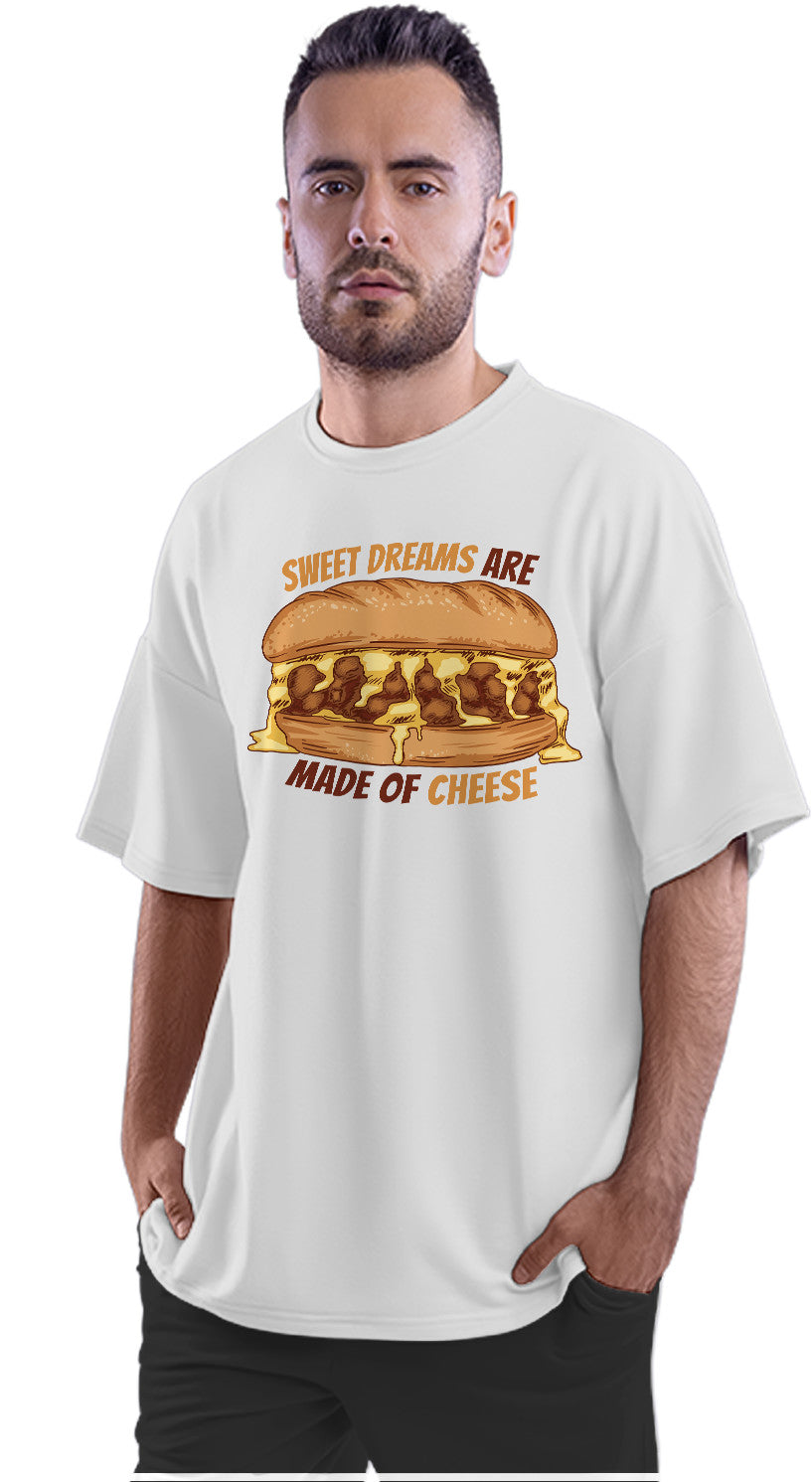 Cheese Burger Oversized Unisex T-shirt