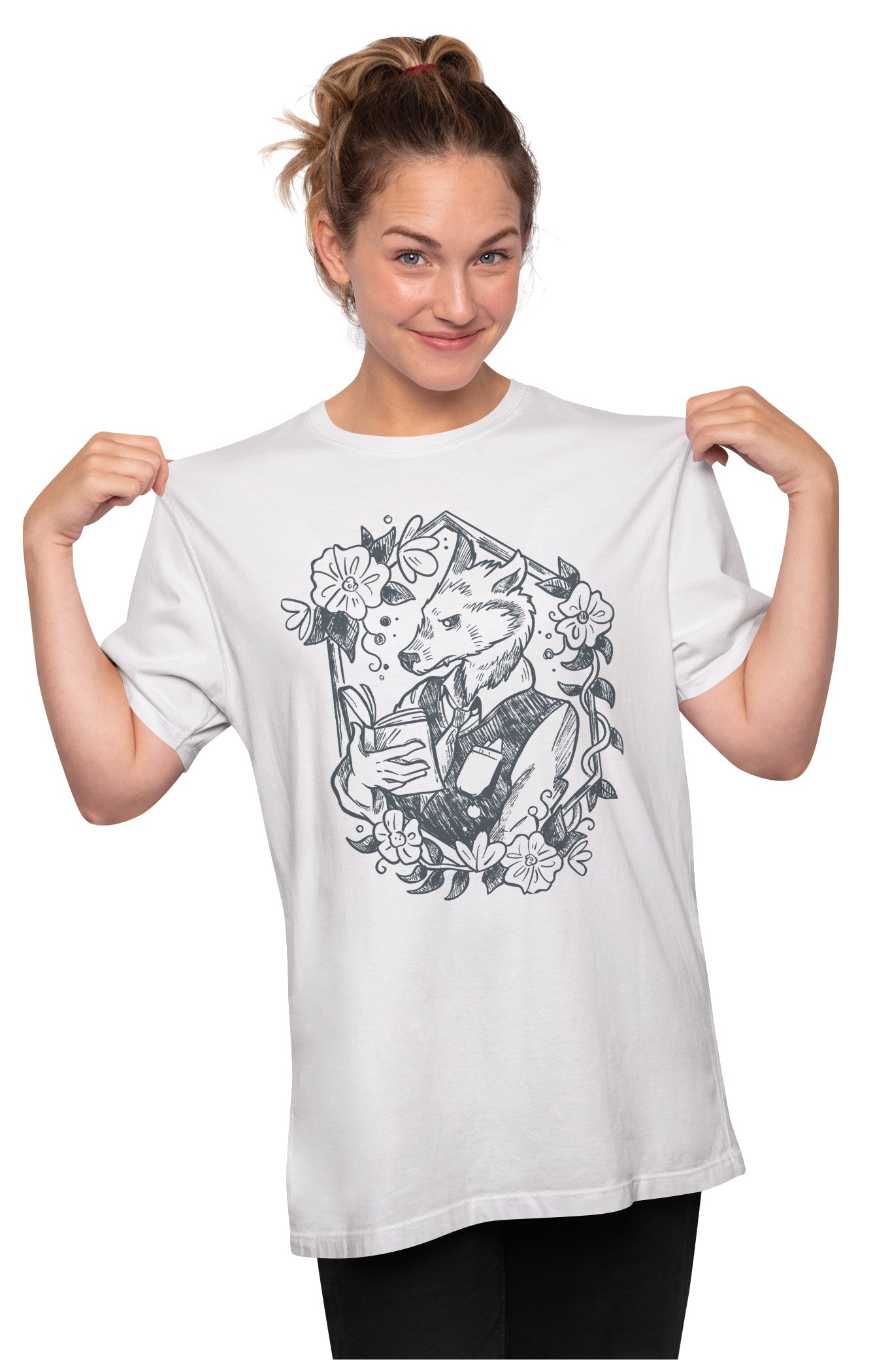 Classical Werewolf Reading Oversized Unisex T-shirt