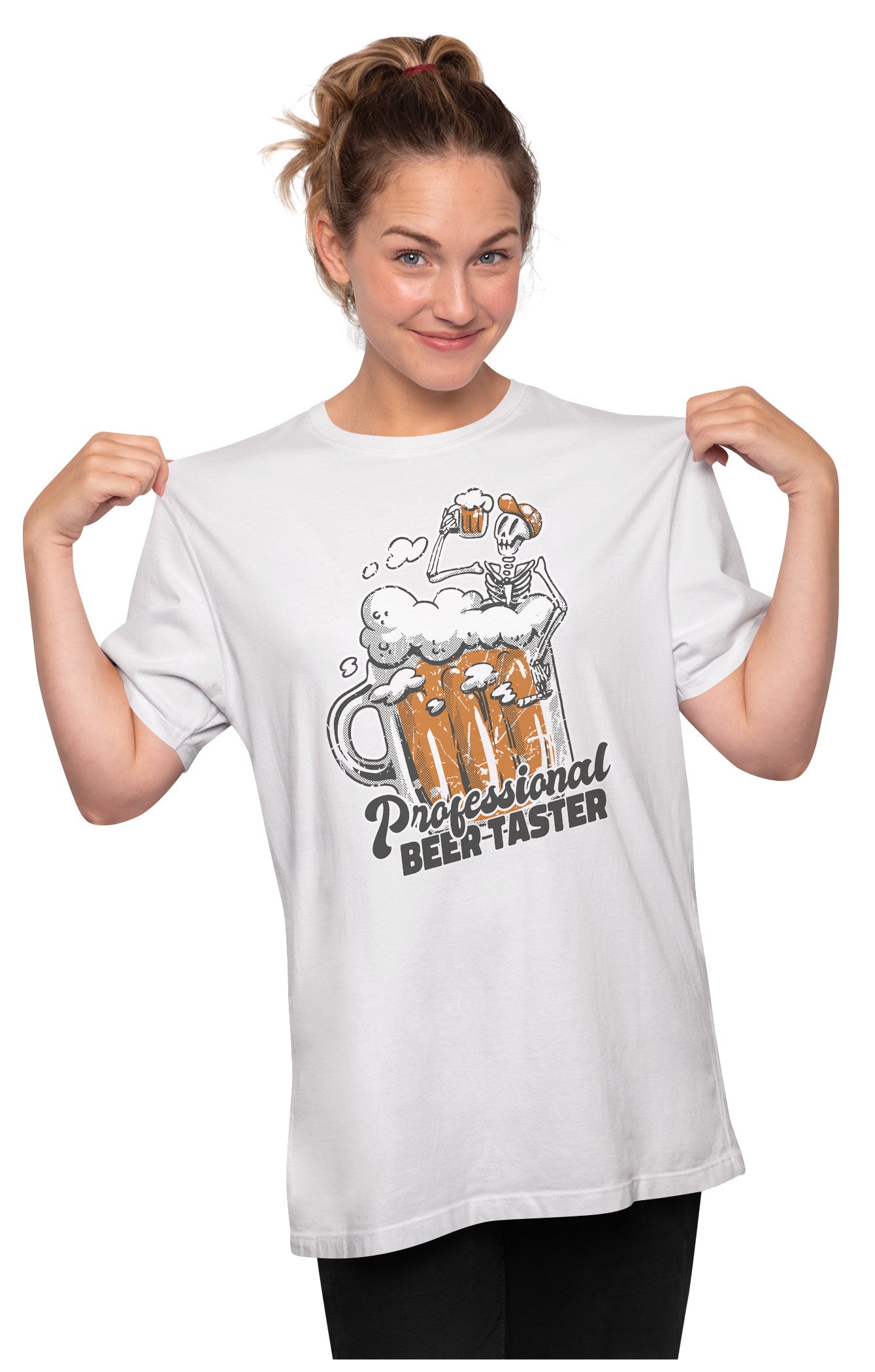 Professional Beer Tester - Skeleton Oversized Unisex T-shirt
