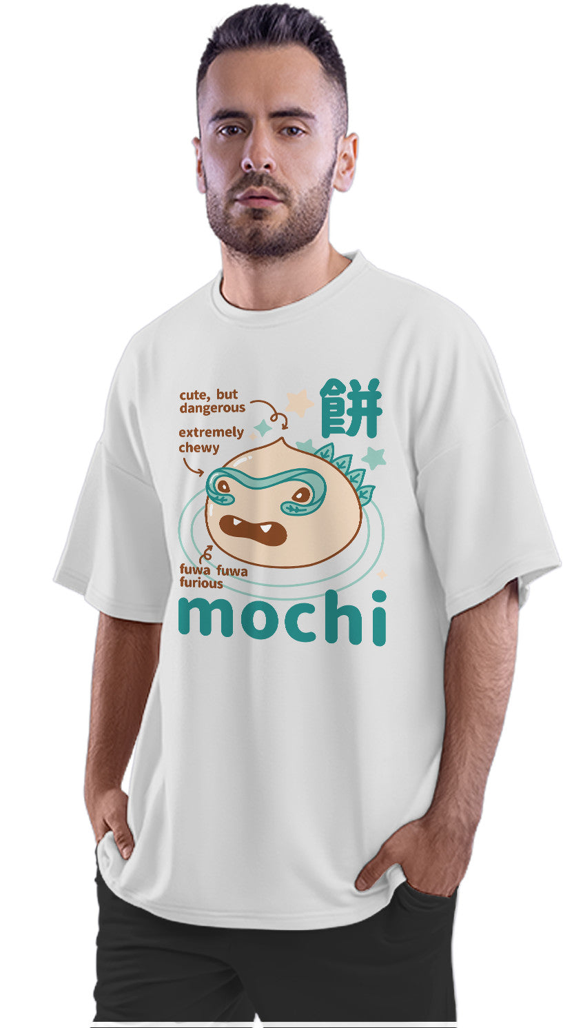 Mochi Monster - Japanese Rice Cake Dessert Oversized Unisex T-shirt