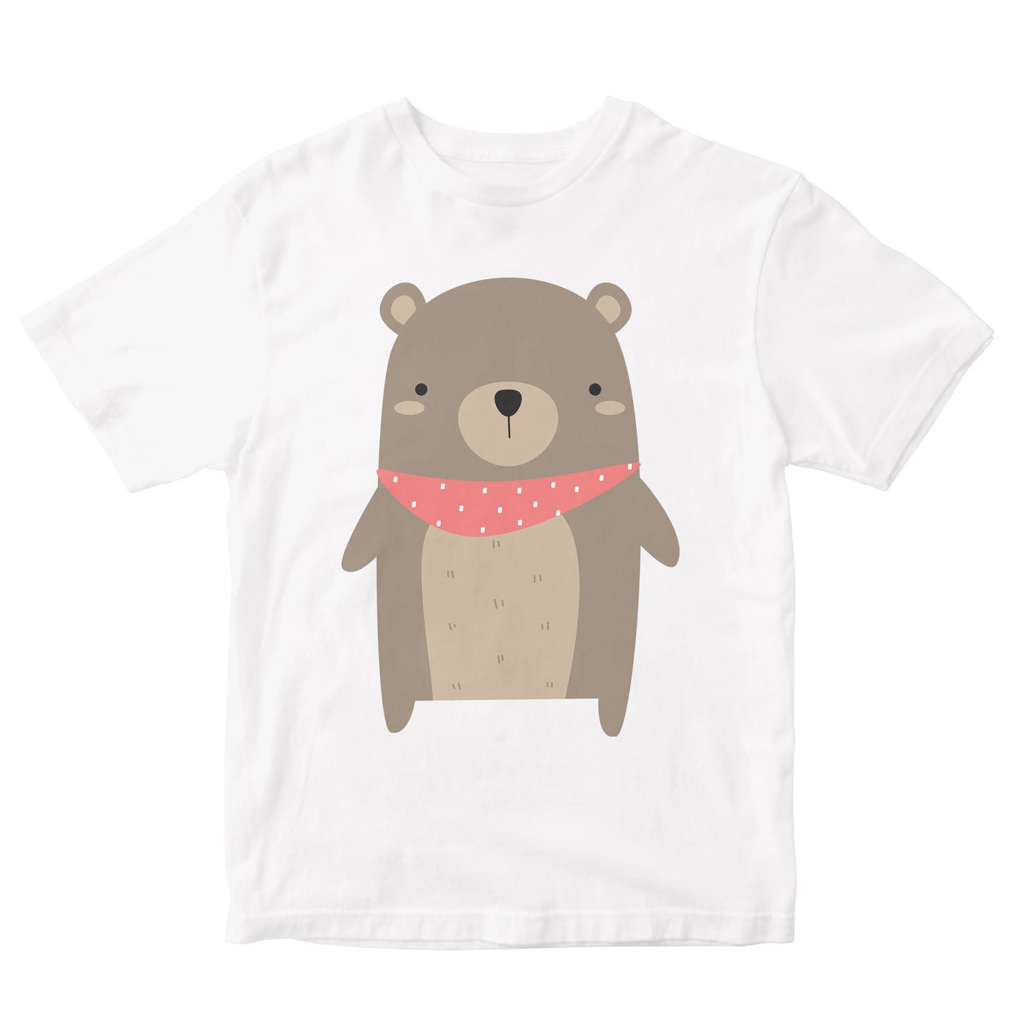 Cute Bear With Scarf Kids