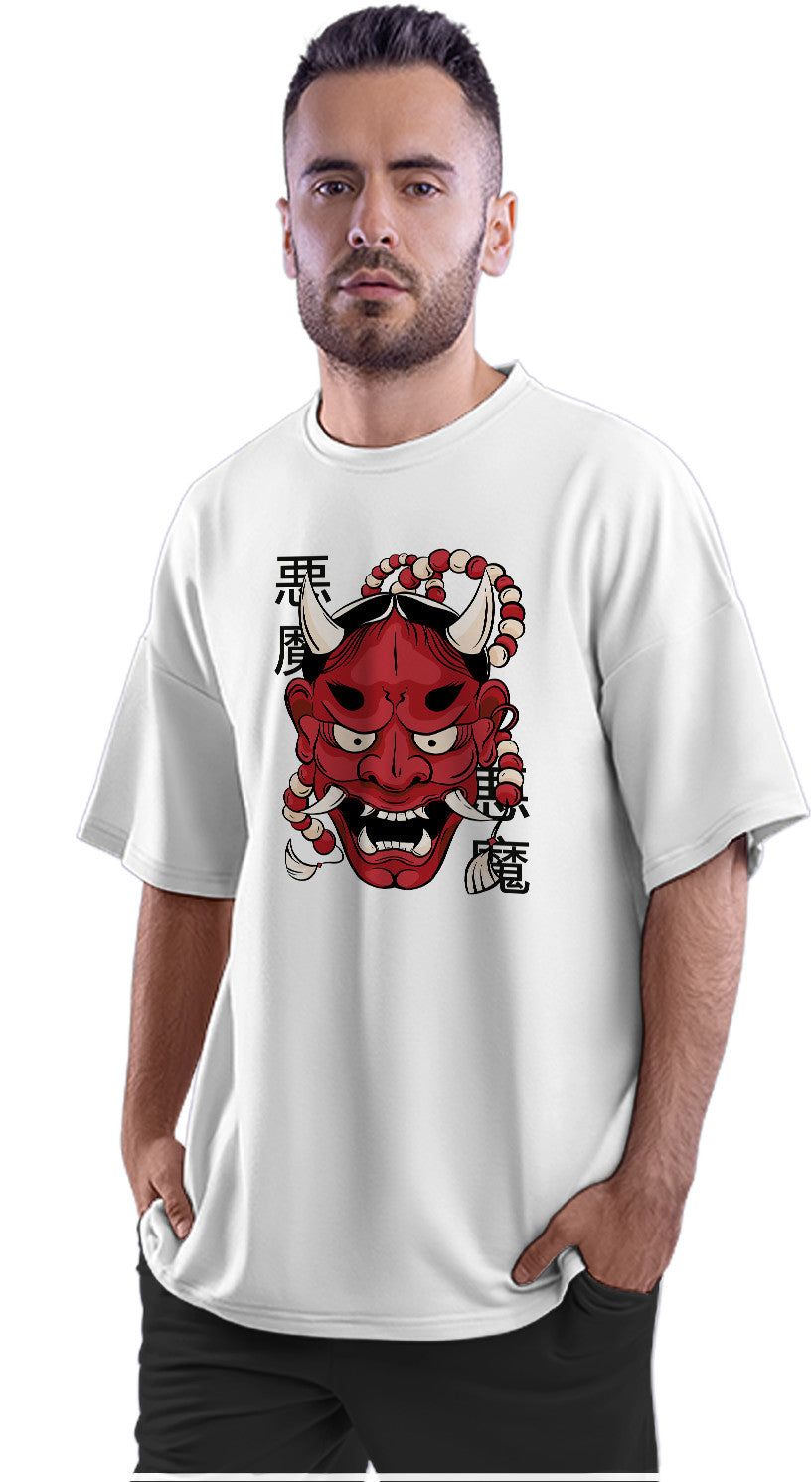 Hannya Demon Oni - Japanese Folklore Oversized Unisex T-shirt