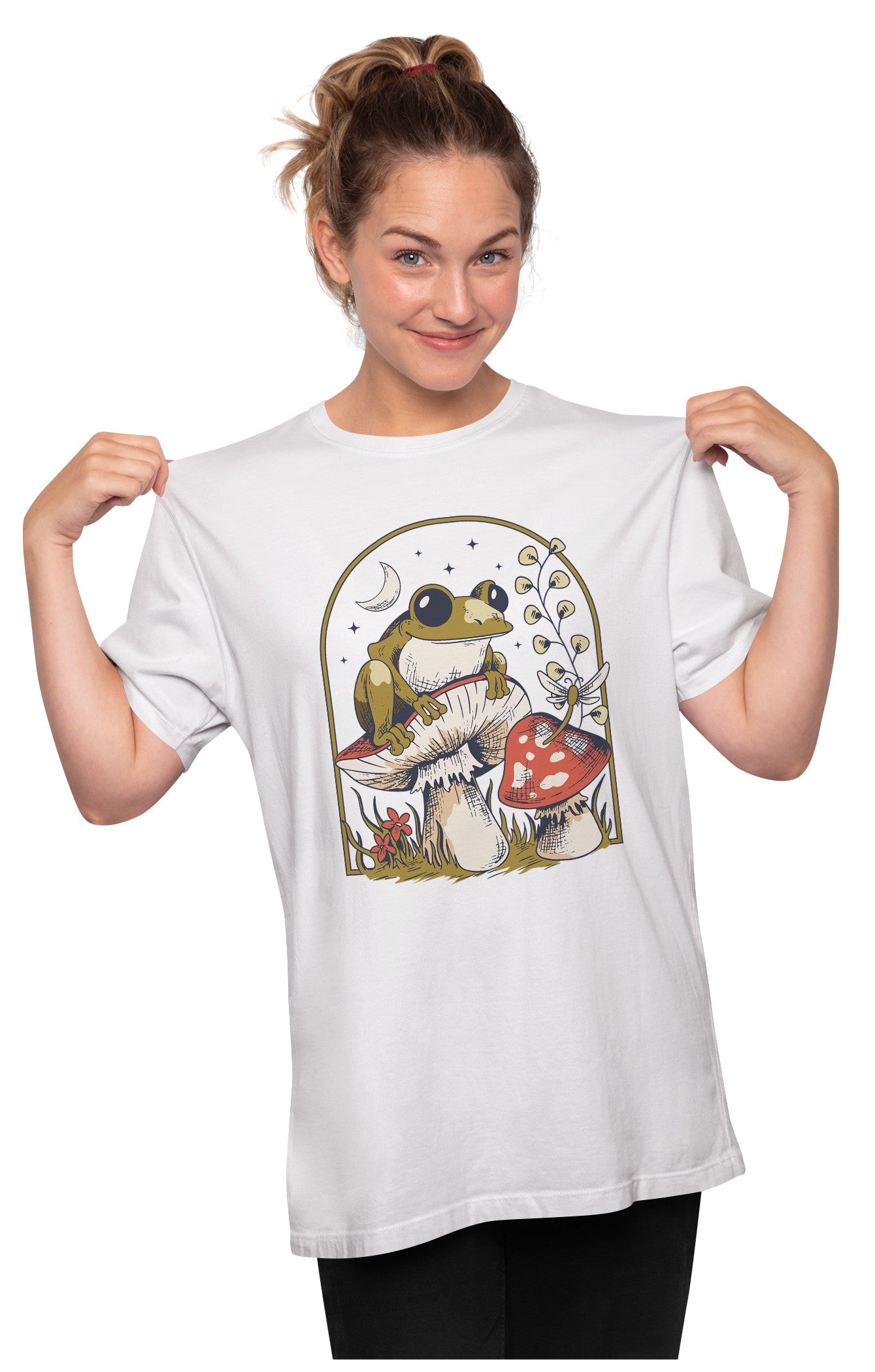 Frog & Mushrooms Oversized Unisex T-shirt