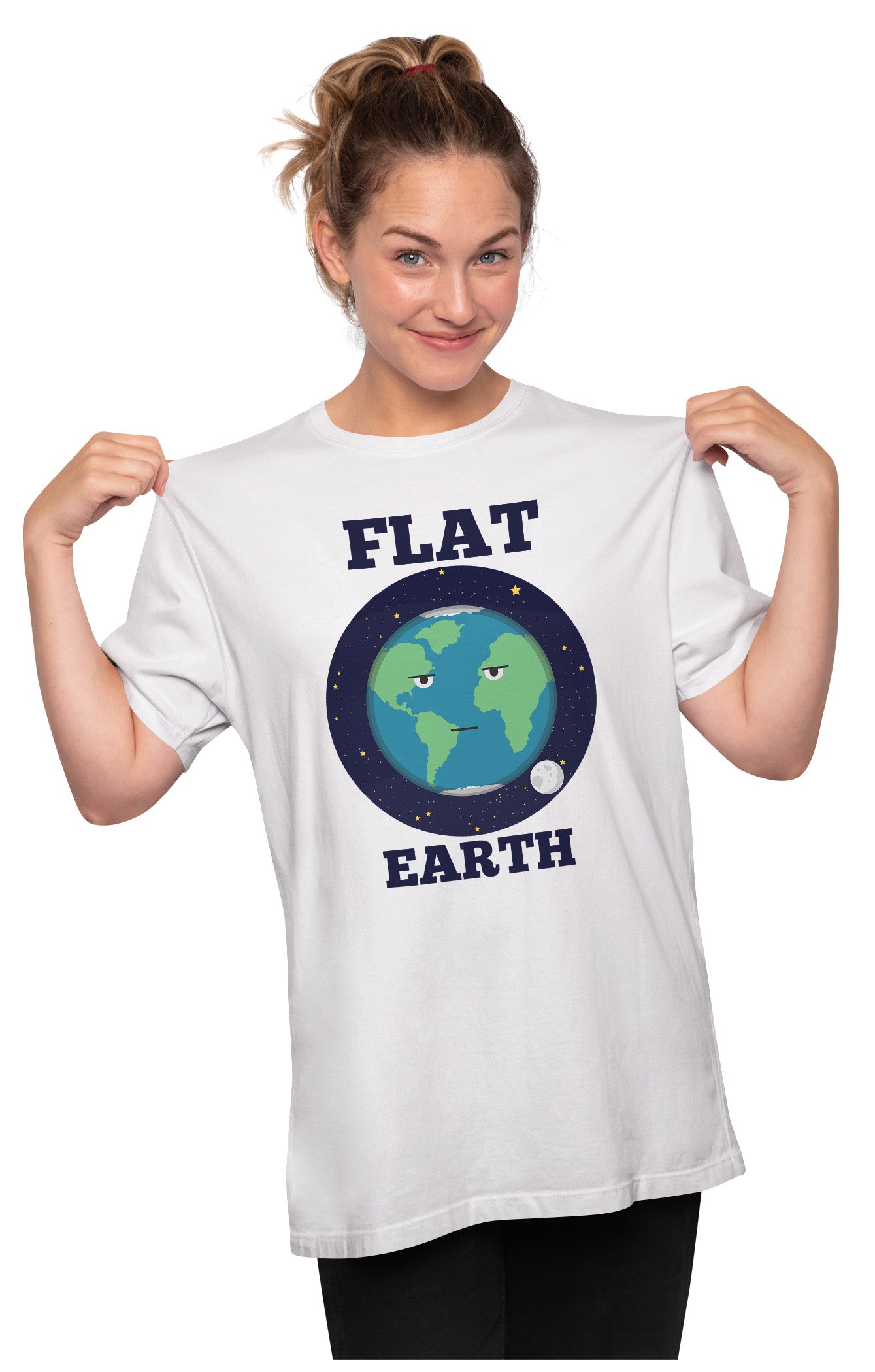 Flat Earth - Funny Oversized Unisex T-shirt