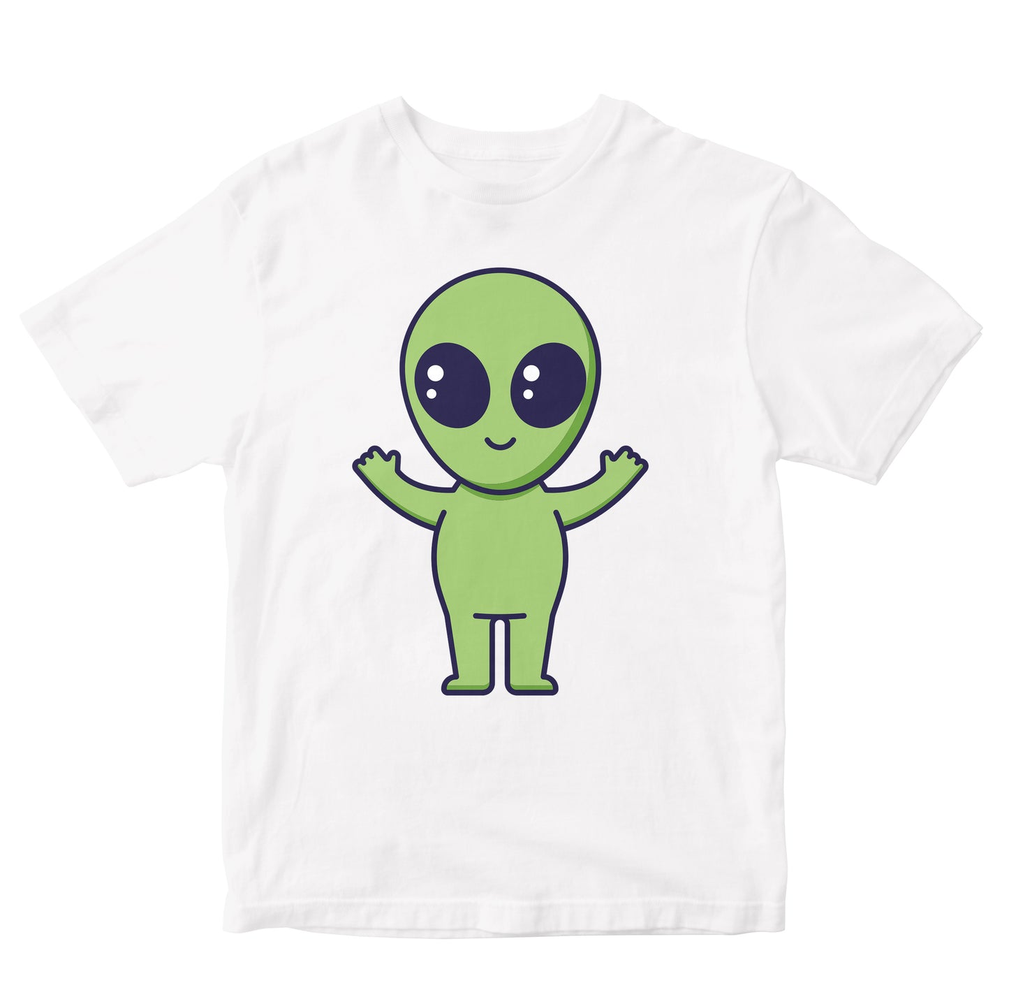 Cute Space Alien Cartoon Kids