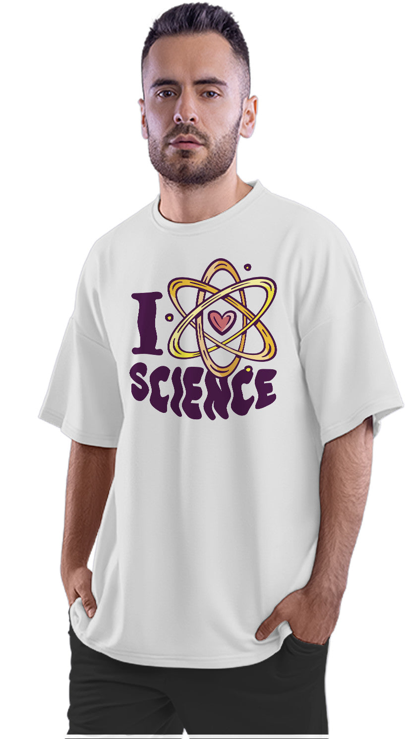 I Love Science Oversized Unisex T-shirt
