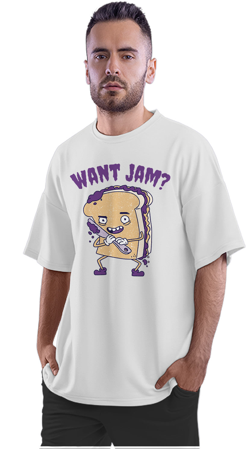 Want Jam - Psycho Bread Oversized Unisex T-shirt