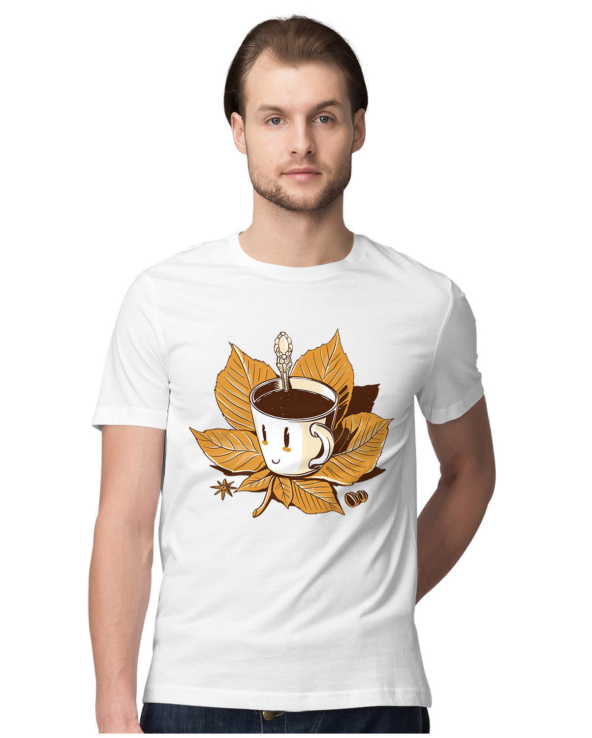 Autumn Fall Leaves & Cozy Coffee