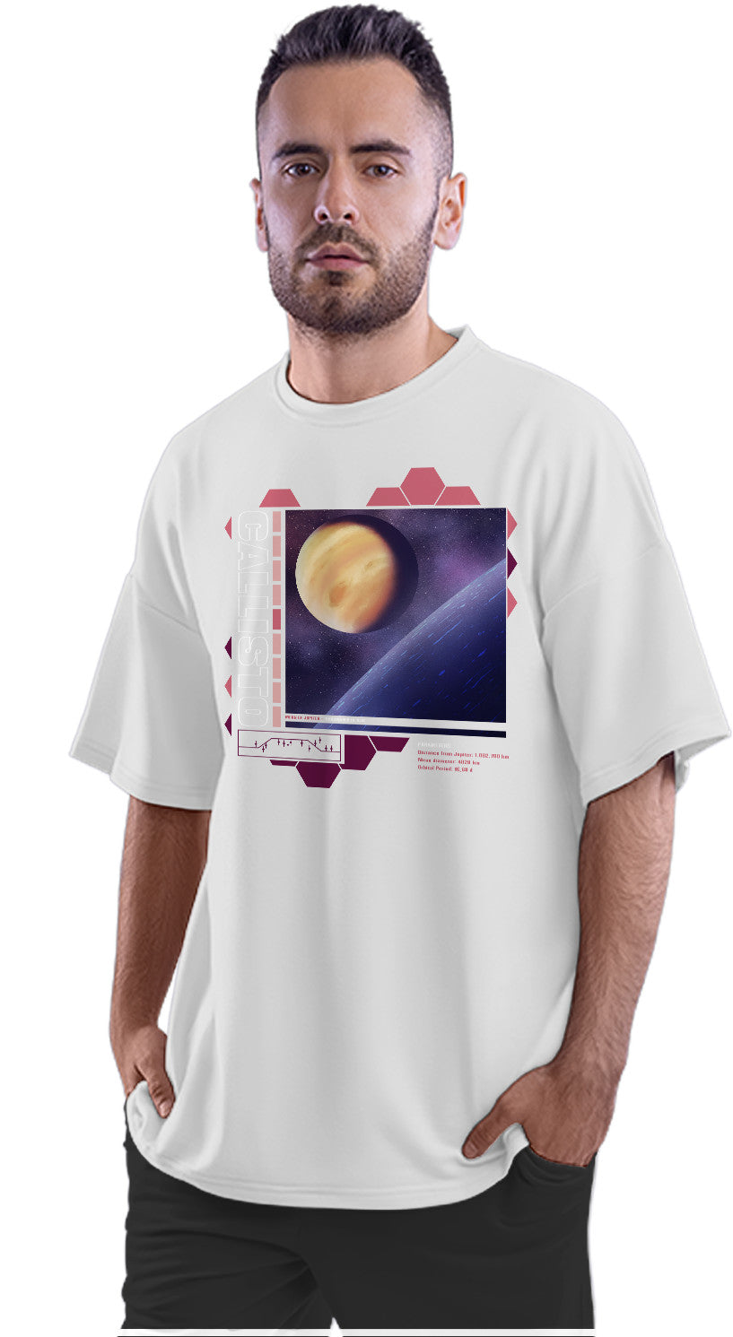 Callisto - Moon Of Jupiter Oversized Unisex T-shirt