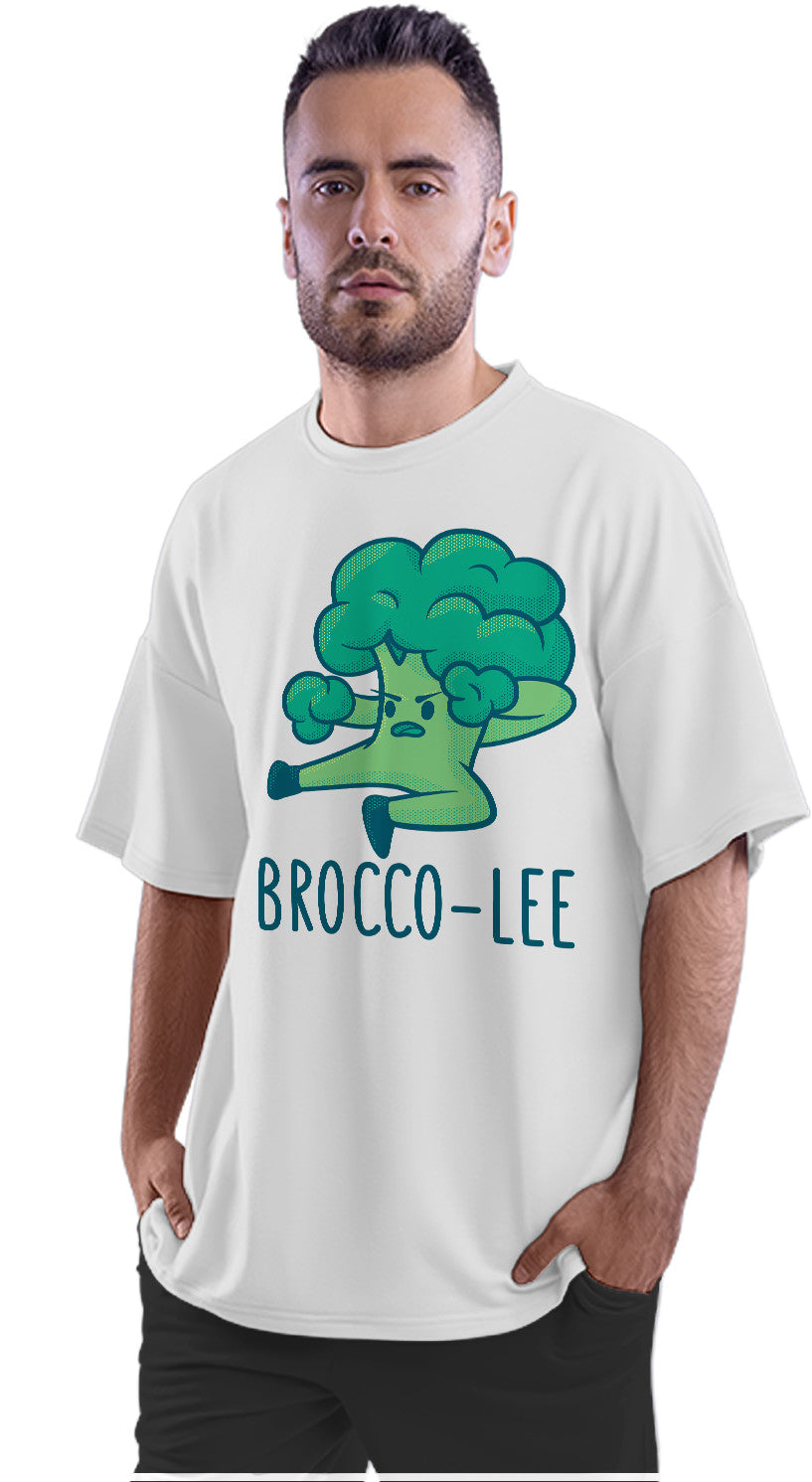 Brocco-Lee - Bruce Lee Broccoli - Kung Fu Oversized Unisex T-shirt