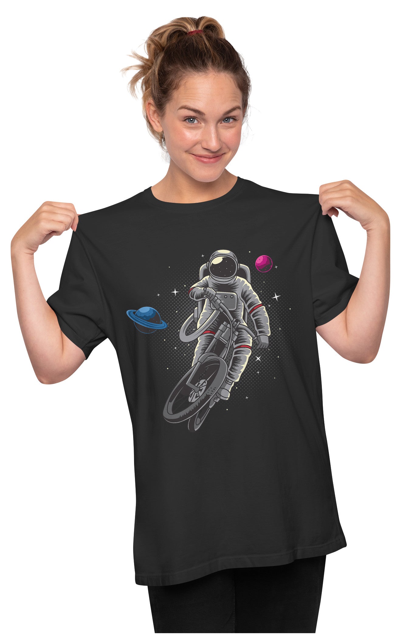 Astronaut Bicycling In Space