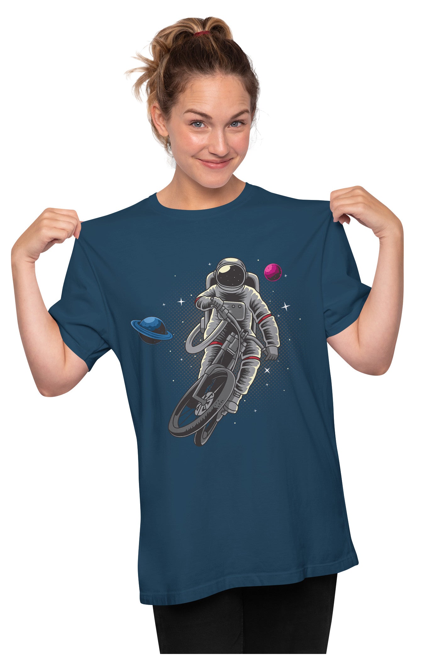 Astronaut Bicycling In Space