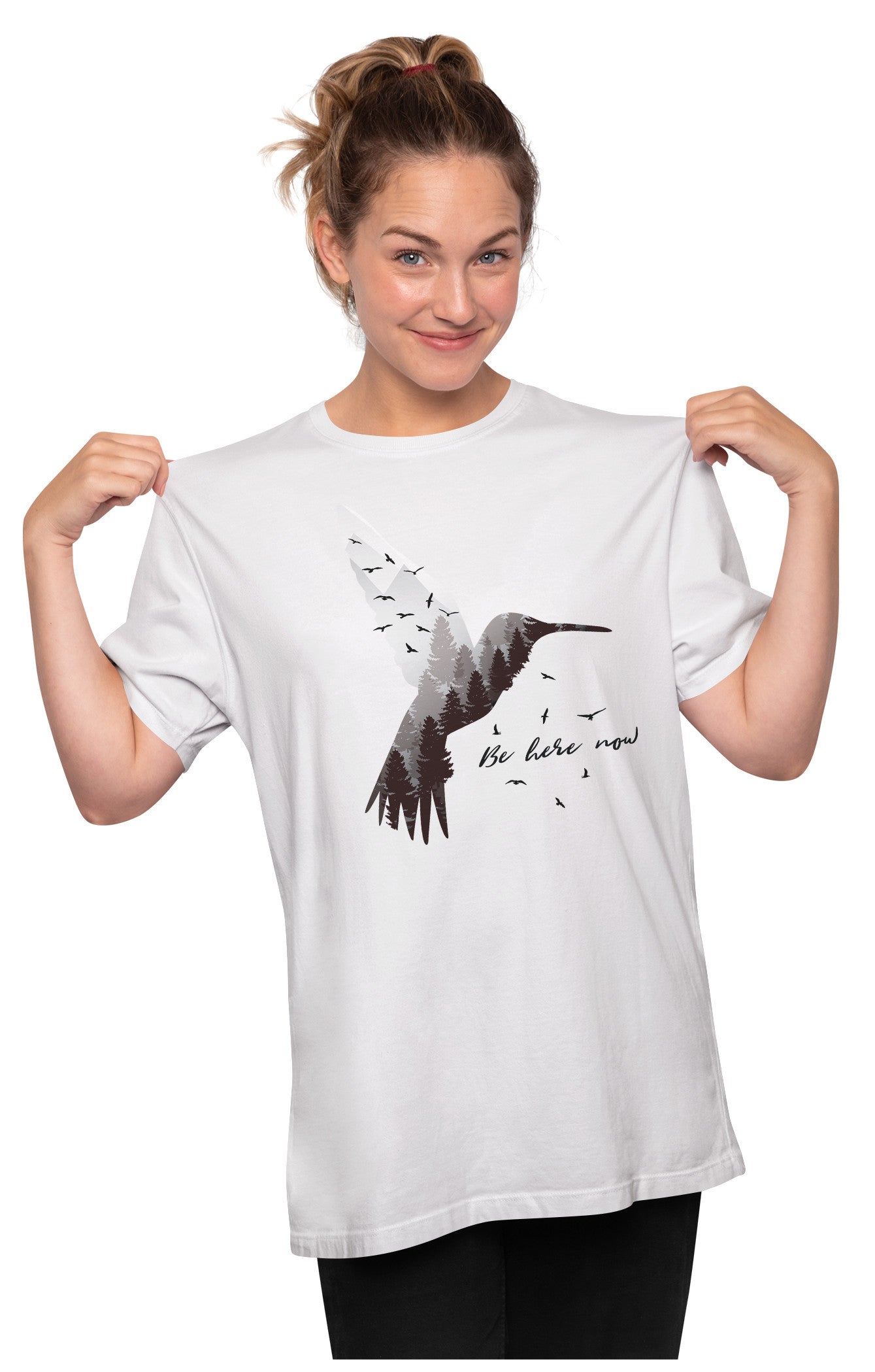 Be Here Now - Hummingbird Quote