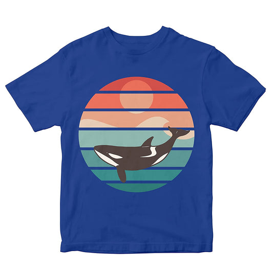 Killer Whale Retro Sunset Kids