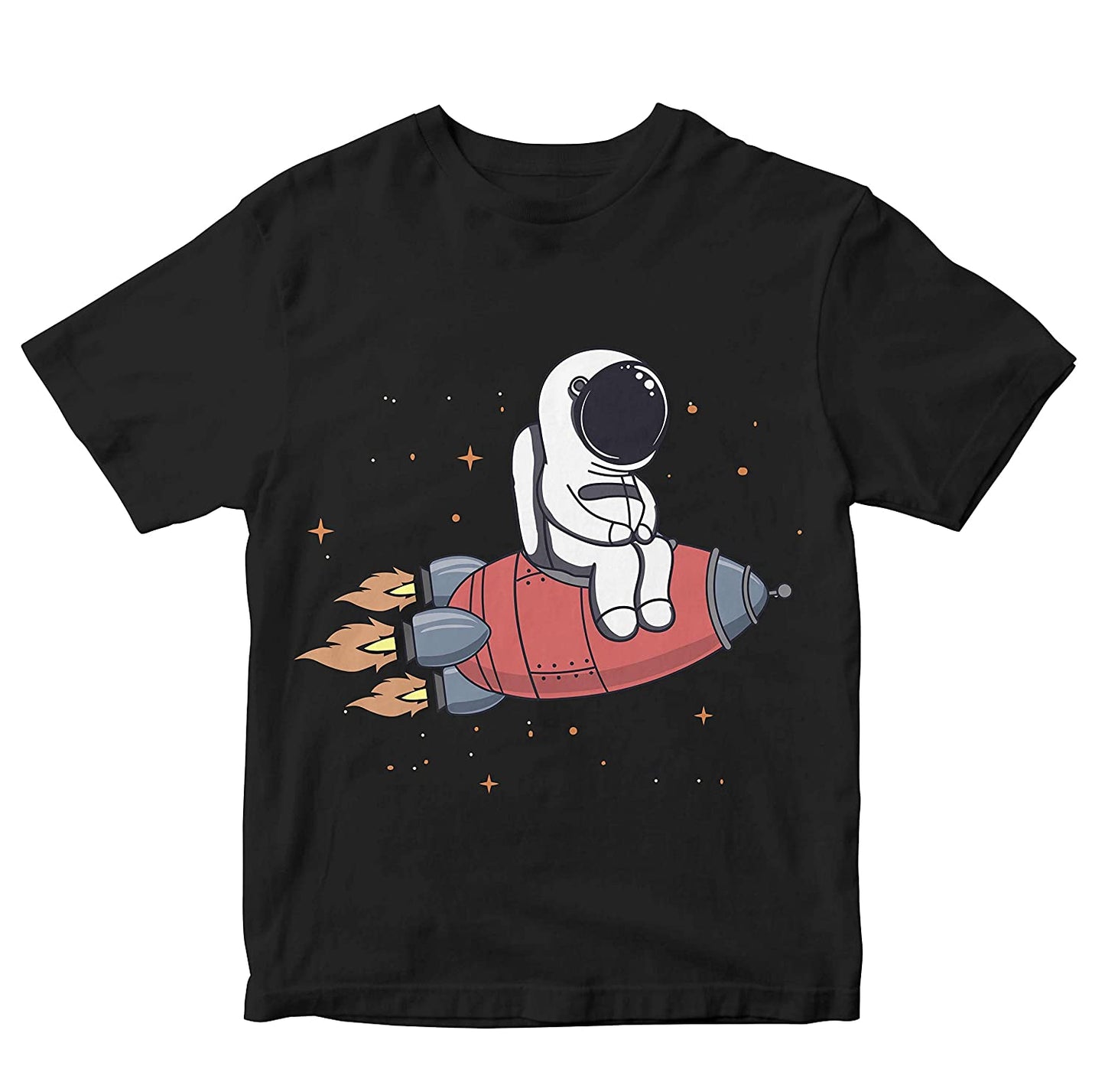 Cute Astronaut On Rocket Kids