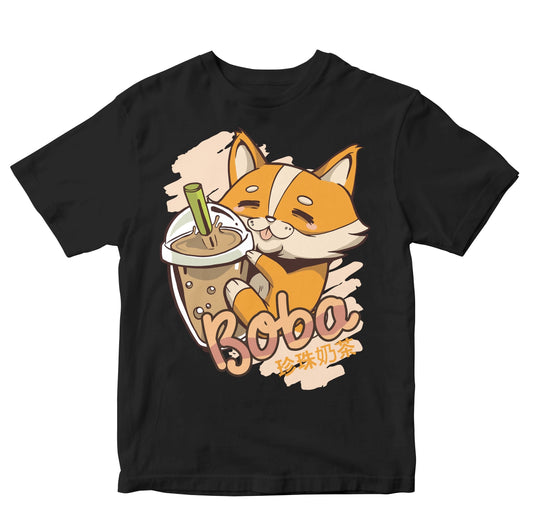 Corgi Boba Tea Lover Kids