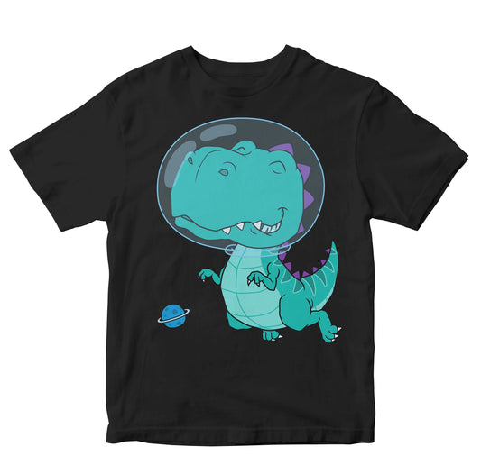 Happy T-Rex Astronaut - Dinosaur In Space Kids