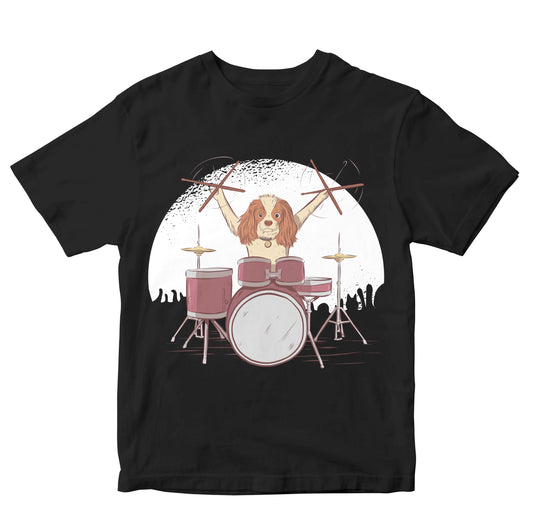 Awesome Drummer Dog Kids