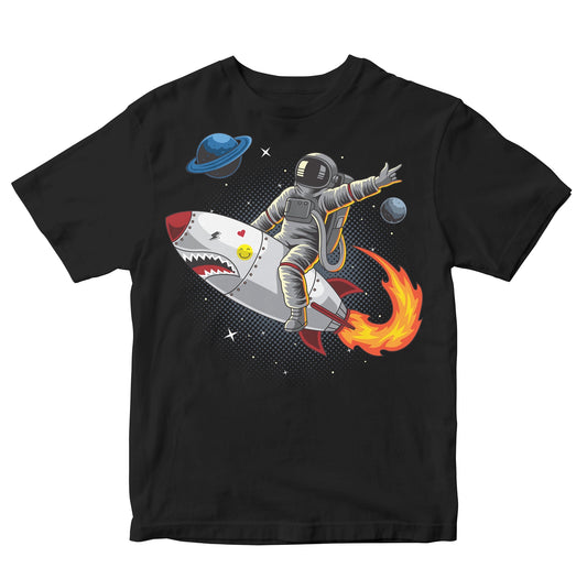 Astronaut Riding Rocket In Space Toddler