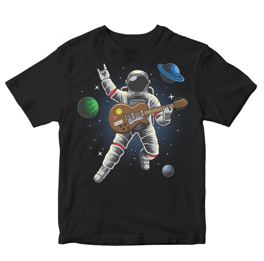 Astronaut Playing Electric Guitar In Space Toddler