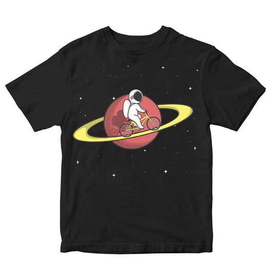 Astronaut Cycling On The Rings Of Saturn Toddler