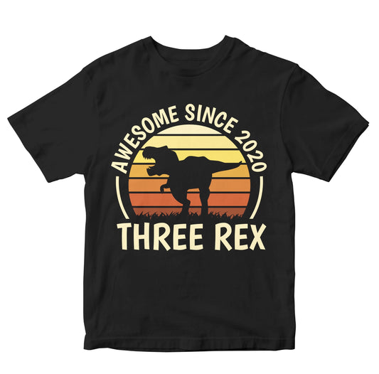 Three Rex T-Rex - Aweseome since 2020 Kids