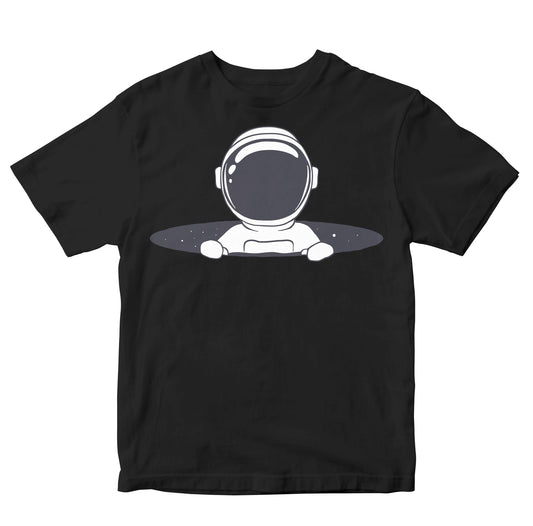 Cute Astronaut Peeping Through Wormhole Toddler