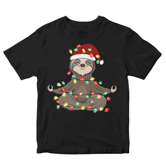 Meditating Christmas Sloth Toddler