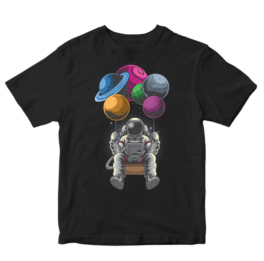Astronaut With Balloon Planets Toddler