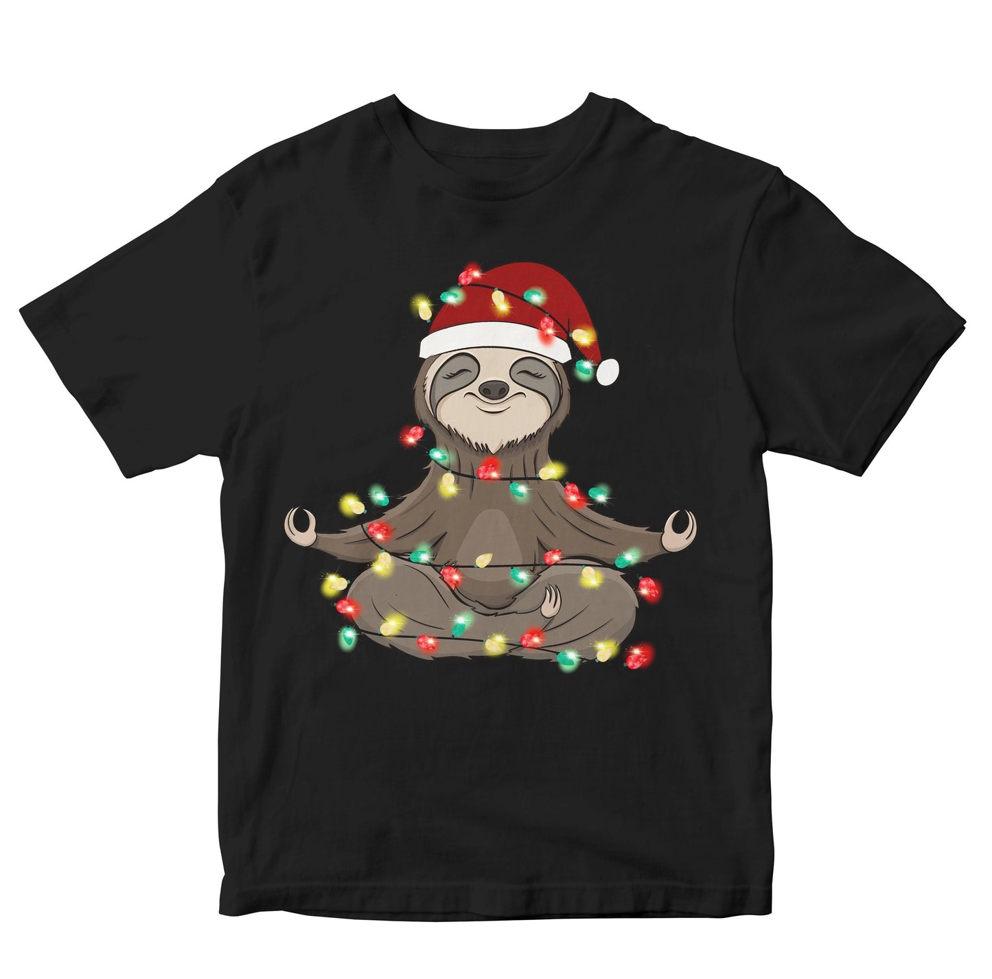 Meditating Christmas Sloth Kids