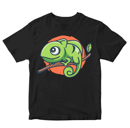 Cute Chameleon Illustration Toddler T-Shirts