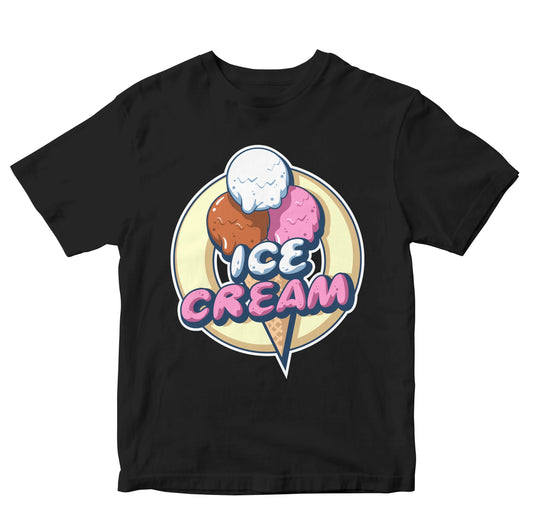 Cute Ice Cream Illustration Toddler T-Shirts