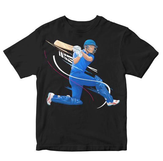 Cricket Batsman Sweep Shot Kids