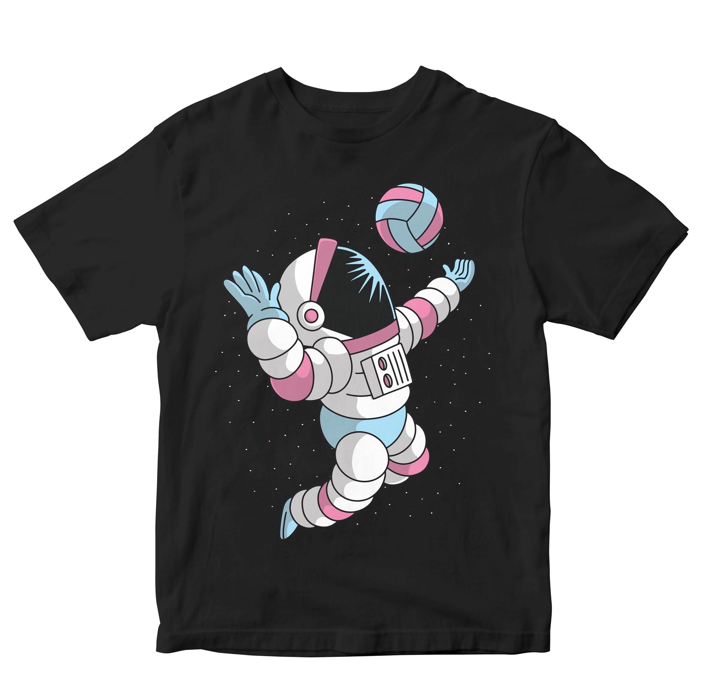 Astronaut Playing Space Volleyball Kids