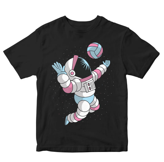 Astronaut Playing Space Volleyball Kids