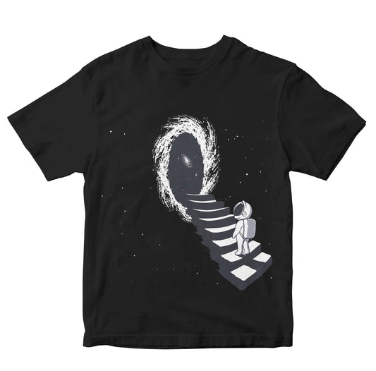 Cute Astronaut Entering A Wormhole Kids