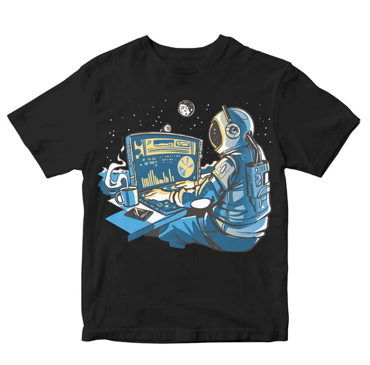 Astronaut On Computer Kids