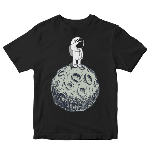 Cute Astronaut On Asteroid Kids