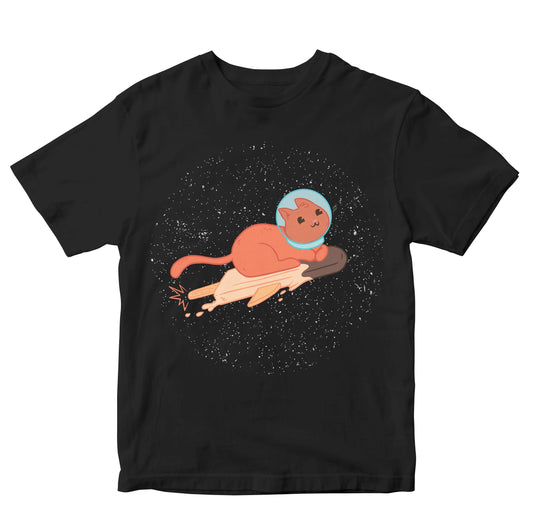 Astronaut Cat On Ice Cream Kids