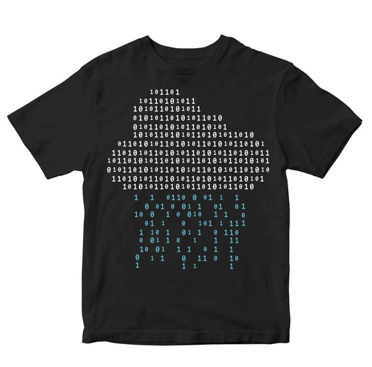 Cloud Made Of Binary Code Kids